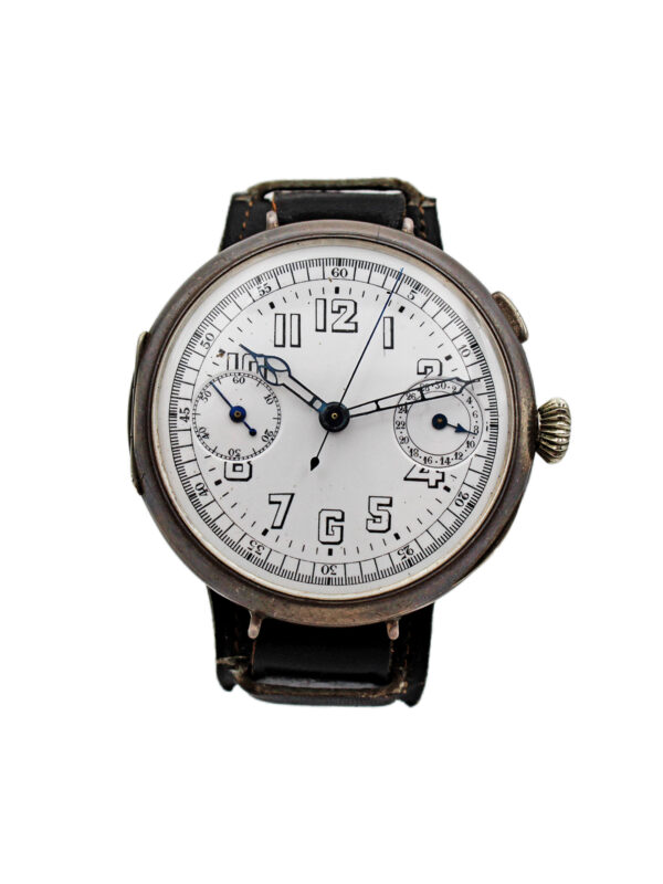 Swiss Oversized Single-Button Chronograph Wristwatch c. 1920s, from Mel Blanc's Collection