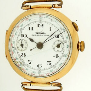 Vintage Vulcain 18K Yellow Gold Chronometer Circa 1920's