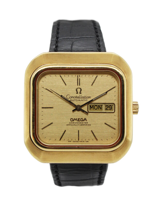 Omega 18K Constellation Very Rare with Square Cut Corners