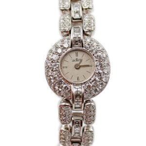 Adler 18k White Gold & Diamonds (7ct) Ladies Bracelet Watch c. 1990s