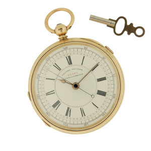 E.Wise, Manchester,18k Yellow Gold Pocket Watch ,circa 1860, w/ box