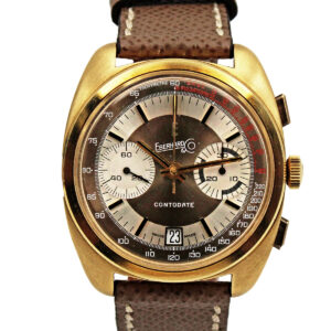 Eberhard & Co 'Contodate' 18k Yellow Gold Chrono-Date Wristwatch c. 1969