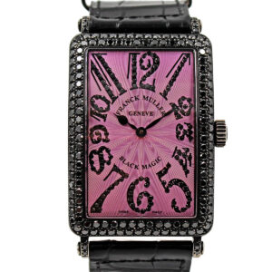 Franck Muller "Black Magic " 18k Blackened White Gold & Black Diamond Wristwatch Ltd 24/400, Ref 1000 SC D