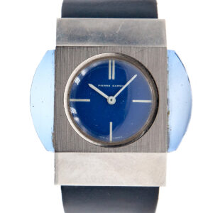 Pierre Cardin / Jaeger "Espace" Gilt Metal & Plexiglass Unusual-Shaped Wristwatch c. 1970s