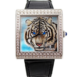 Corum "Backingham Tiger" 18k White Gold & Diamond Wristwatch c. 2012, Ltd 15/50