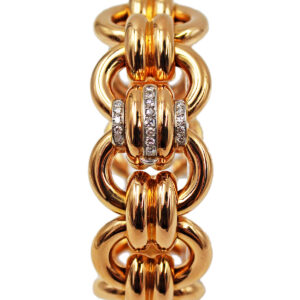 Jaeger LeCoultre 18k Pink Gold & Diamond Ladies' Retro Bracelet Watch