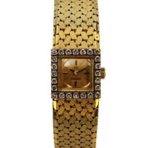 Omega 18k Yellow Gold & Diamond Ladies' Bracelet Watch c. 1969, Ref 8096
