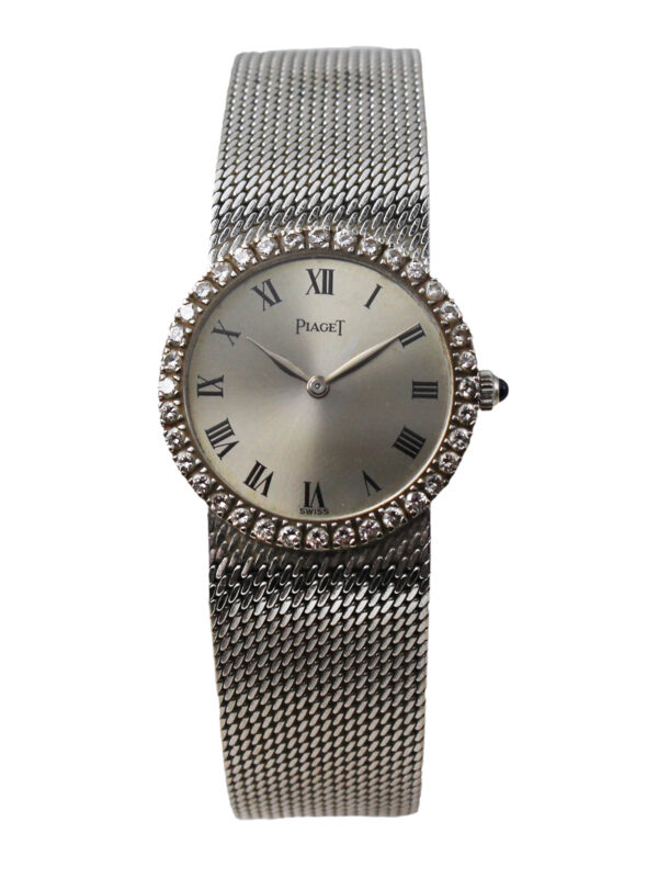 Piaget 18k White Gold & Diamond Ladies' Bracelet Watch c. 1980s, Ref 926 B11