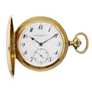 Vacheron & Constantin 18k Yellow Gold Chronometer Hunting Case Pocket Watch c. 1920s, 53mm 110g