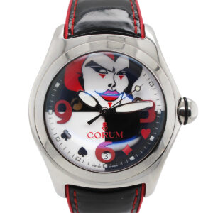 Corum Bubble "Jolly Joker" Limited Edition Stainless Steel Automatic Wristwatch with Original Box, Warranty, Certificate, & Deck of Cards, Ref no. 82.240.20