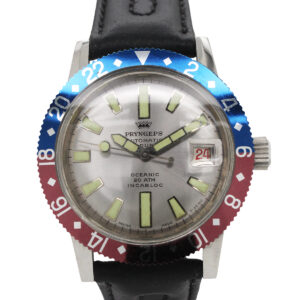 PRYNGEPS Stainless Steel “Oceanic” Diver 20 ATM Wristwatch with Date c. 1970