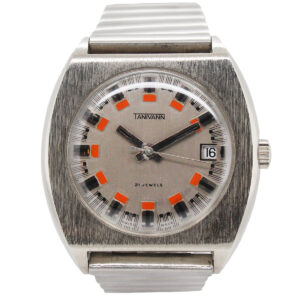 Tanivann Chromium-Plated Metal & Stainless Steel Wristwatch c. 1970 Ref no. 21133