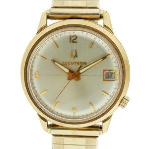Bulova Accutron Electroplated 10k Yellow Gold Vintage Bracelet Watch w/ date