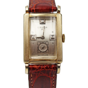 Gruen "Precision" 10k Gold Fill & Stainless Steel Wristwatch c. 1950s
