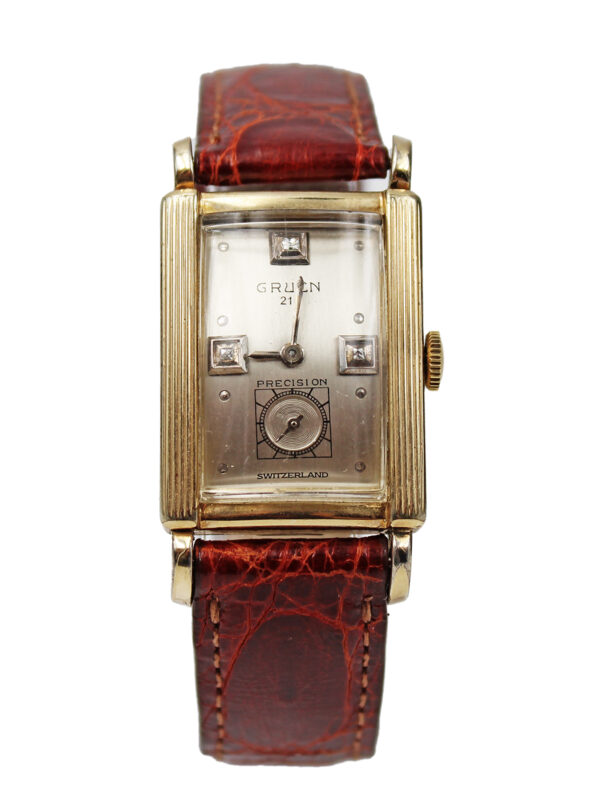 Gruen "Precision" 10k Gold Fill & Stainless Steel Wristwatch c. 1950s