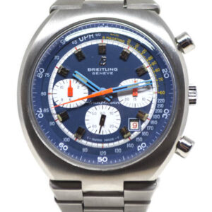 Breitling "TransOcean" (Ref 7102) Stainless Steel Chronograph with Blue Dial c. 1970s