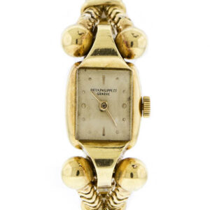 Patek Philippe & Co (Ref 2188) Lady's 18K Yellow Gold Bracelet Watch with Special Ball Shaped Attachment c. 1940's