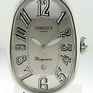 Grimoldi, SS Men's Auto-Date W/Silver Dial