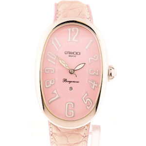 Grimoldi, SS Small Ladies Auto-Date W/Pink Dial, Circa 2000'/Never worn/Complete