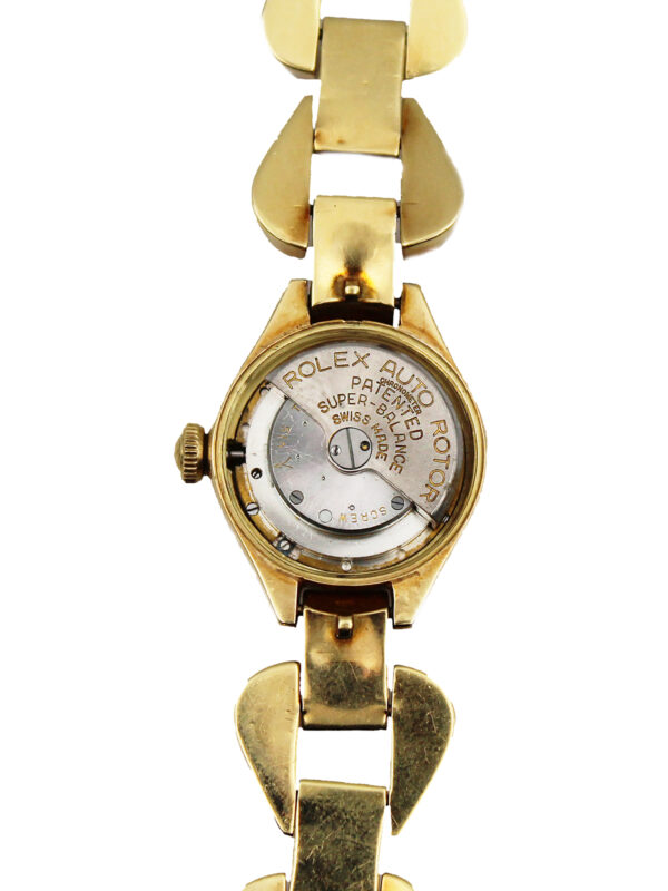 Rare Rolex Oyster Perpetual "Precision" 18k Yellow Gold Bubble Back Ladies' Bracelet Watch c. 1940s, Ref 4214