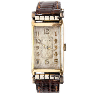 Lanco Art Deco Gold Plated Wrist Watch