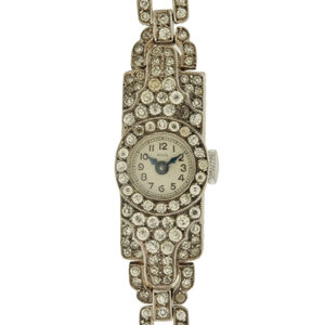 Swiss Rivo Lady's Bracelet Watch, Sterling & Marcasite c.1950's