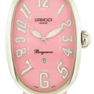 Grimoldi, SS Ladies Auto-Date W/Pink Dial, Circa 2000'/Never worn/Complete