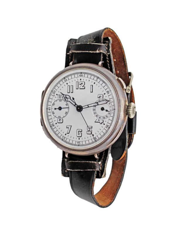 Swiss Oversized Single-Button Chronograph Wristwatch c. 1920s, from Mel Blanc's Collection