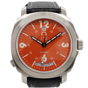 Anonimo Ref. 2006. Stainless Steel Auto Day Date with Orange Dial