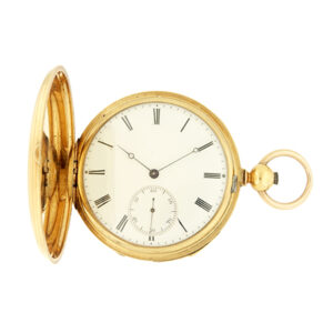 Jules Jurgensen 18k Yellow Gold quarter repeating hunter case pocket watch c. 1850