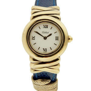 Tabbah "Premier" Ladies Gold-Plated Silver Wristwatch w/ serpent decoration