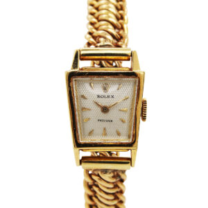 Rolex 18K Gold Ladys Watch with Pink Gold Bracelet