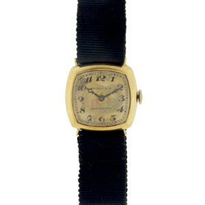 Tiffany & Co.18k Yellow Gold Wristwatch with Movement by Agassiz Watch Co. c. 1920s