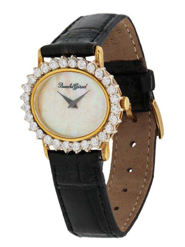 Buche Girod 18k Yellow Gold & Diamond Ladies watch