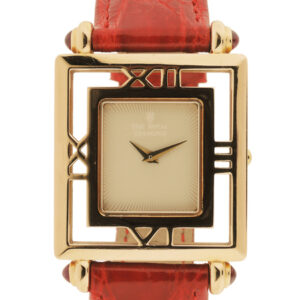 The Royal Diamond 18k Pink Gold Partial Skeleton Ladies' Wrist Watch