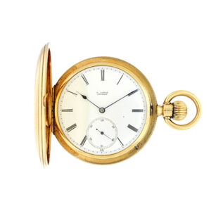 A. Lange 1-A Quality 18k Yellow Gold Hunter Pocket Watch c. 1870