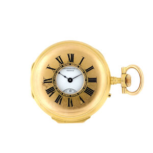 Swiss, 'A. Golay-Lerecshe & Fills' 18k Yellow Gold Half-Hunter Pocket Watch