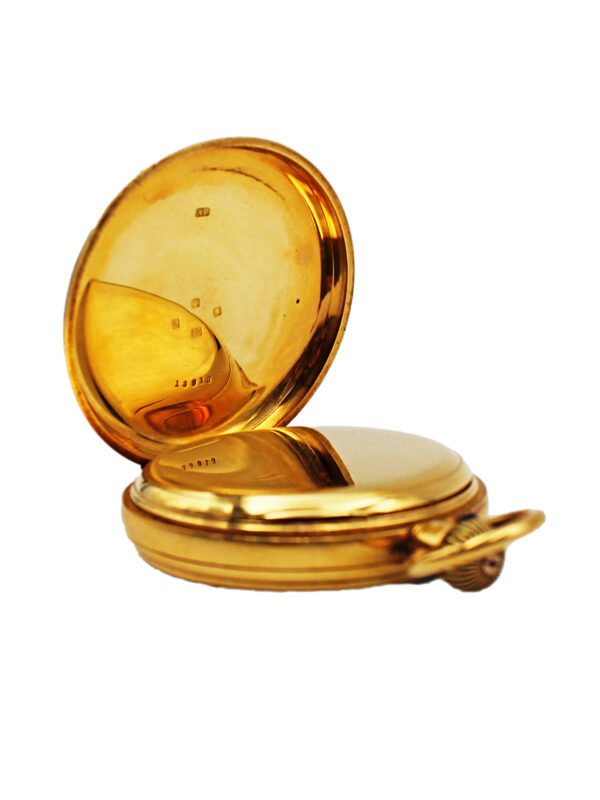 Smith & Son English 18k Yellow Gold Open Face Pocket Watch c. 1890, w/ Class A Cert From Kew Observatory