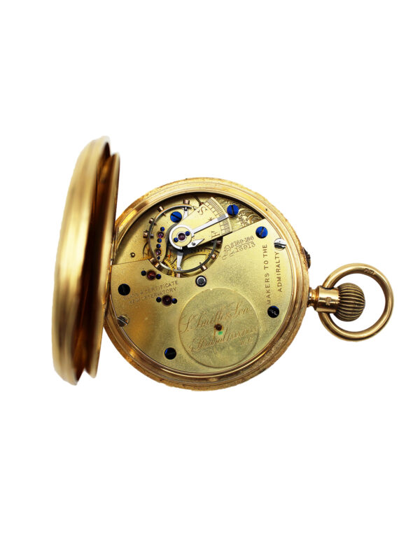 Smith & Son English 18k Yellow Gold Open Face Pocket Watch c. 1890, w/ Class A Cert From Kew Observatory