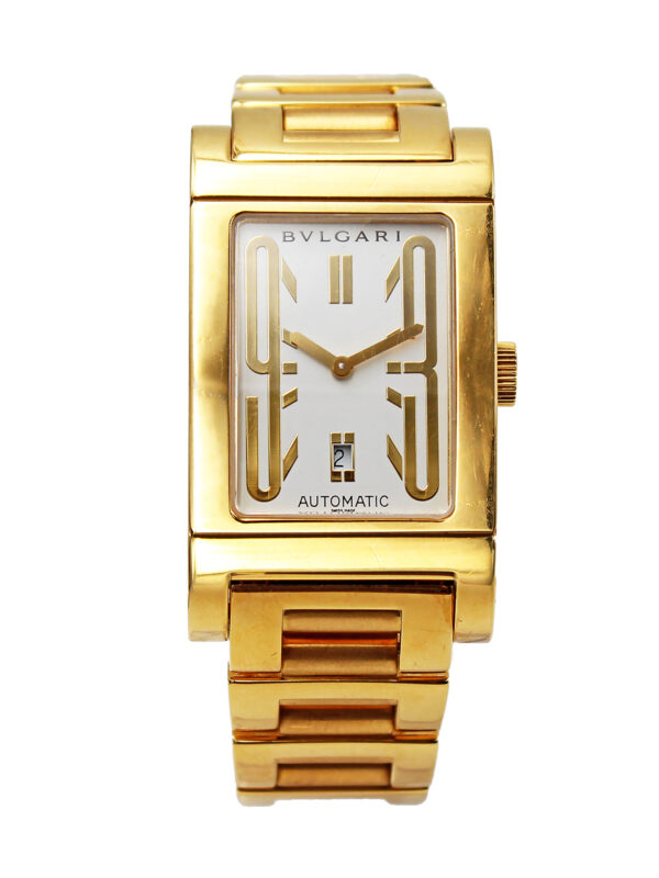 Bvlgari 18k YG "Rettangolo" Bracelet Watch, Ref. RT 45 G. c.2000