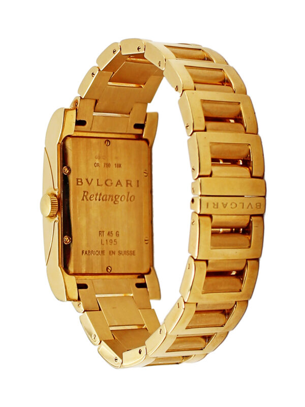 Bvlgari 18k YG "Rettangolo" Bracelet Watch, Ref. RT 45 G. c.2000