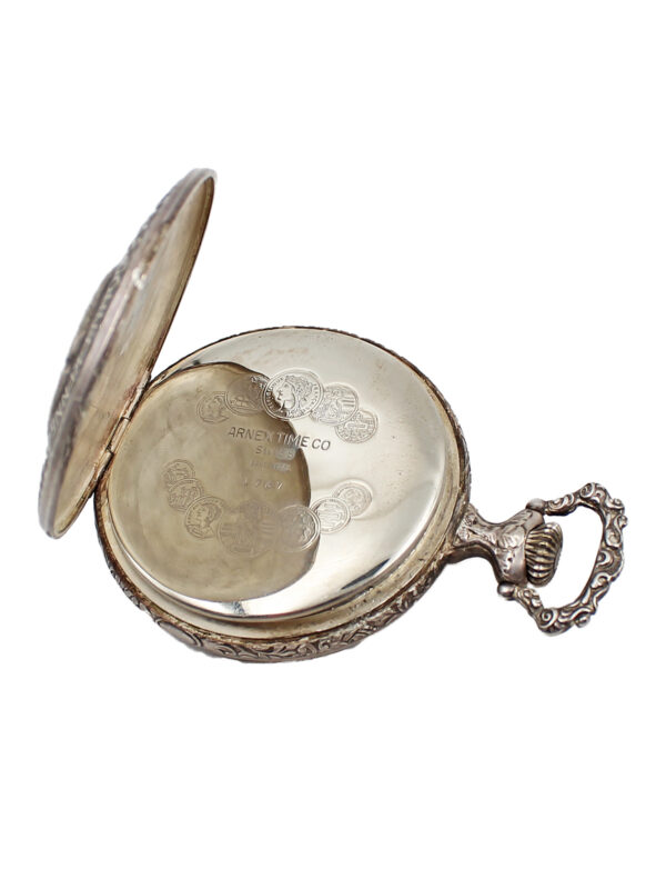 Arnex JFK & RFK Memorial Open Face Pocket Watch c. 1970s