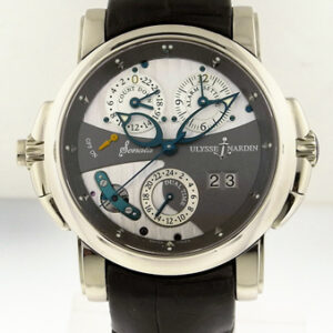 Ulysse Nardin Sonata Dual Time Men's 18K White Gold Watch, No 947 Retail $59,800