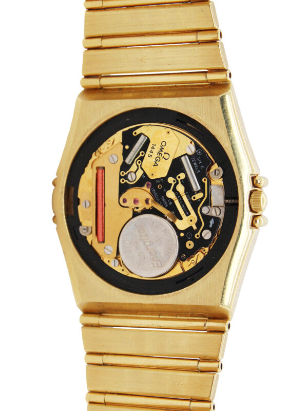 Omega "Constellation" 18k YG & Diamond Men's Bracelet Watch, Day/Date