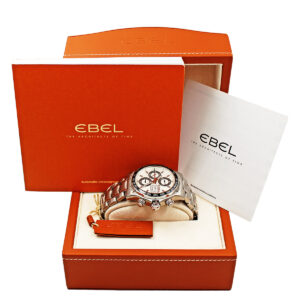 Ebel 1911 Discovery, Stainless Steel Chronograph Auto-Date Wristwatch with box, hang tag and brochure