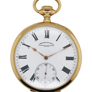 Vacheron & Constantin "Chronometre Royal" 18k Yellow Gold Open Face Pocket Watch, Circa 1910