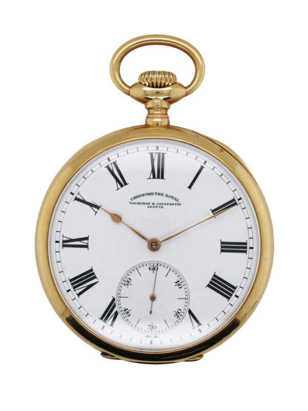 Vacheron & Constantin "Chronometre Royal" 18k Yellow Gold Open Face Pocket Watch, Circa 1910