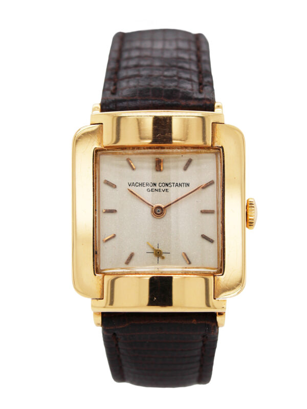 Vintage 18K Rose Gold Hooded Vacheron & Constantin Wristwatch, Ref. 4888 c.1940's