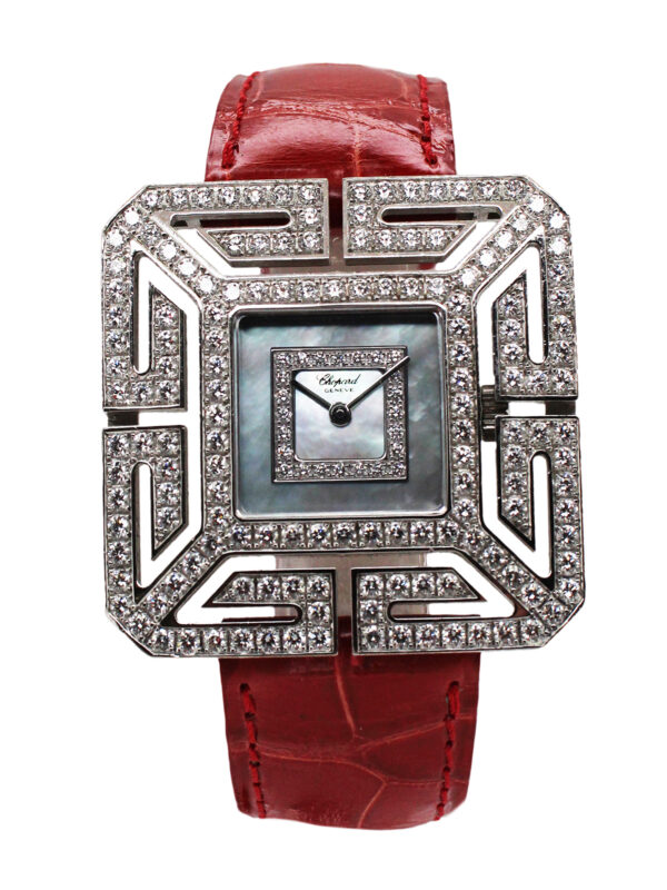 Chopard “Joaillerie” 18k White Gold & (~2.15ct) Diamond Ladies’ Wristwatch c. 2004, Complete, Ref 13/6974/8-20