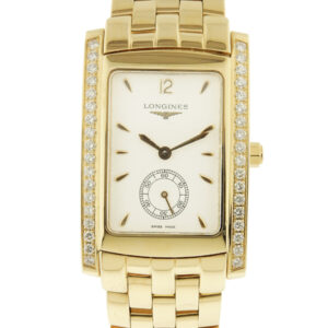 Longines 18k Yellow Gold Men's Bracelet Watch with Diamonds, Ref. L5655